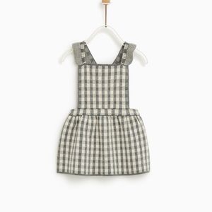 Zara Baby Knit Plaid Dress Size 2/3